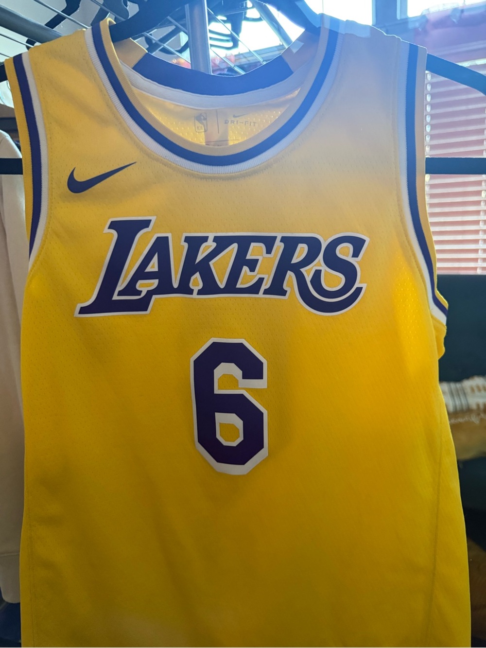 Nike Kids Los Angeles Lakers Purple & Yellow Jersey and t shirt lot.